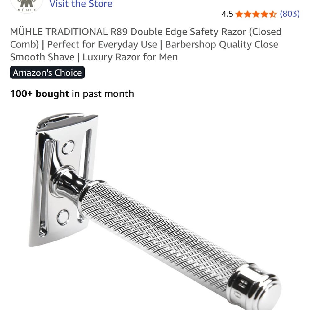 Muhle Chrome Safety Razor - Picture 12 of 14